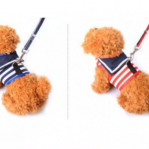 Navy Vests Walking Pet Chest Clothes